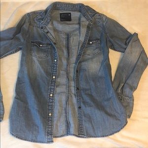 Distressed Denim Shirt